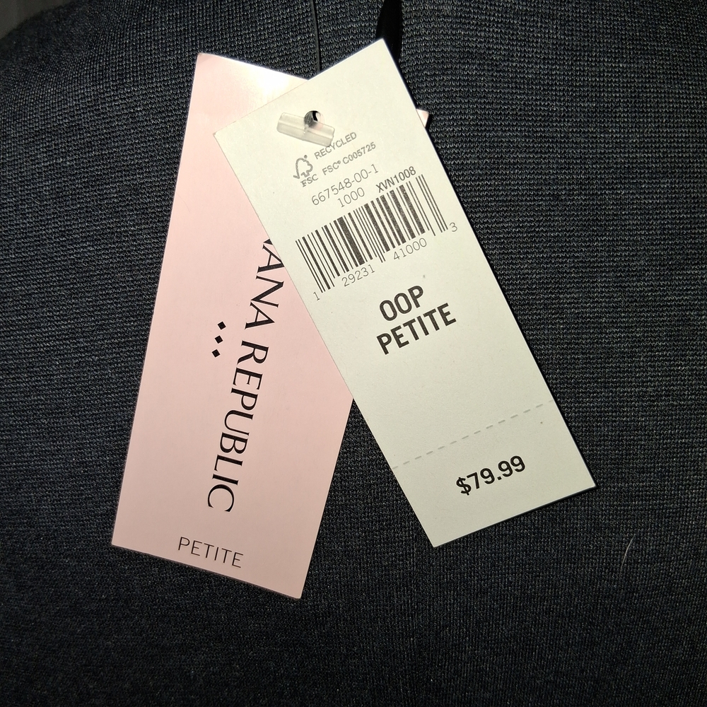 Banana Republic Dark Gray Midi Dress - Picture 2 of 7